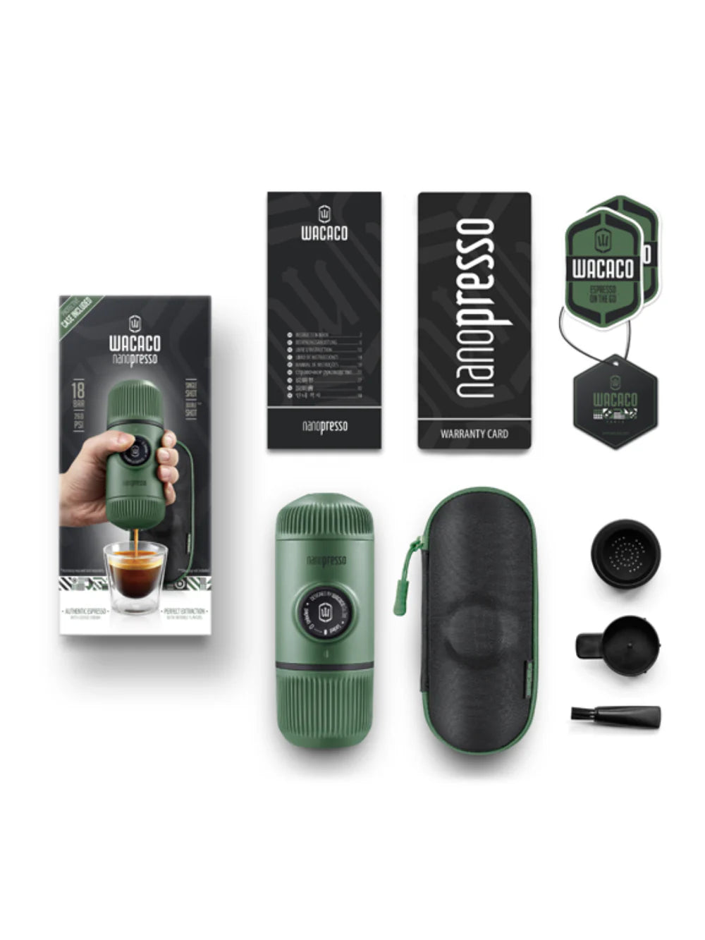 Green Nanopresso kit | cinnamon soul cafe