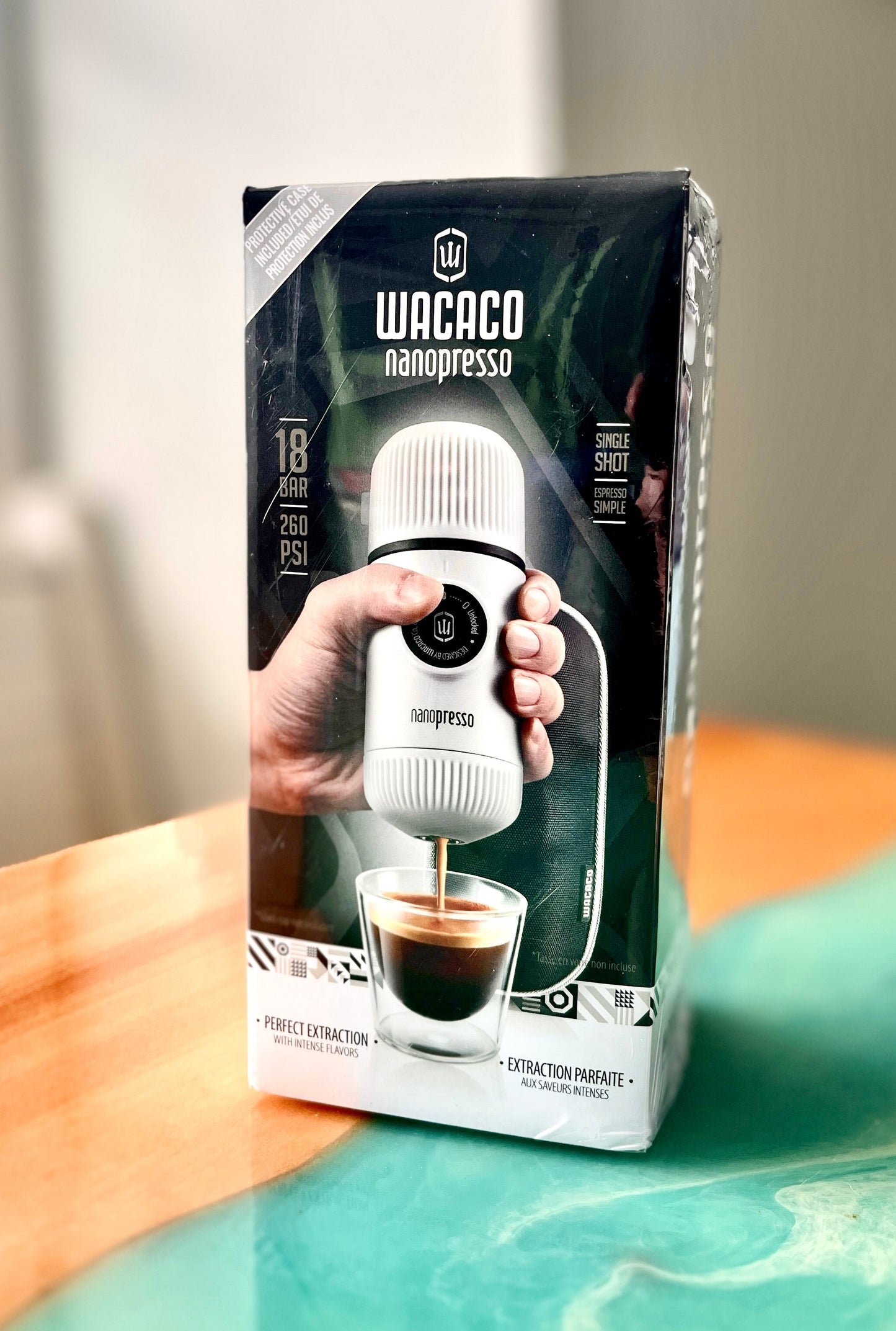 white Nanopresso | cinnamon soul cafe